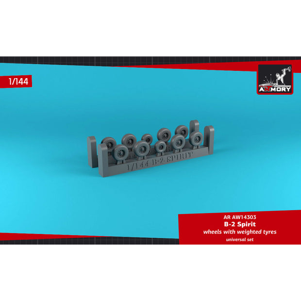 1/144 B-2 Spirit wheels w/ weighted tires Scale 1:144 Armory Models AR AW14303