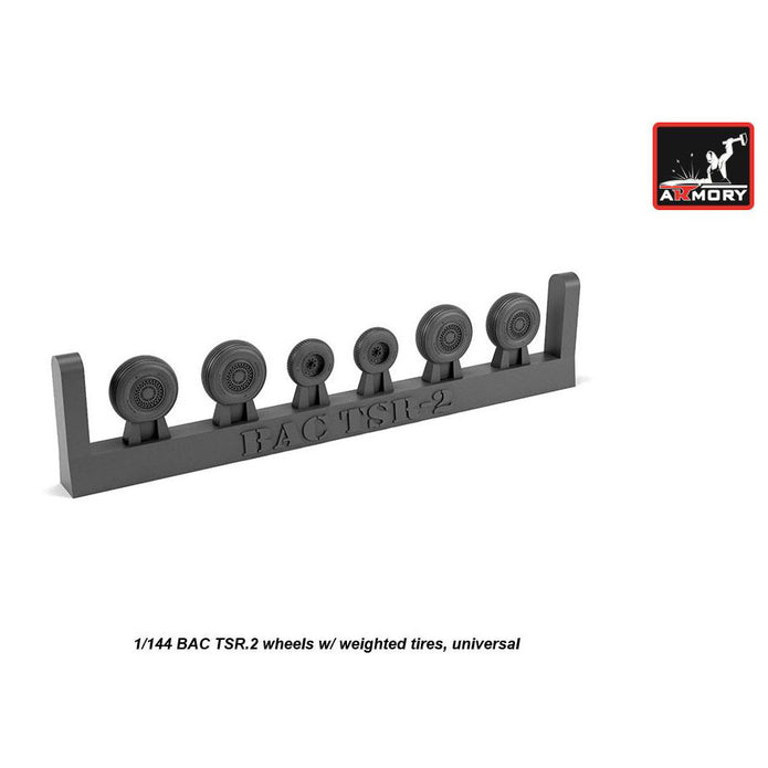 1/144 BAC TSR.2 wheels w/ weighted tires Scale 1:144 Armory Models AR AW14401