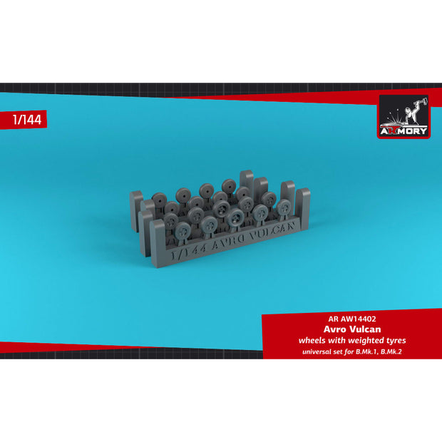 1/144 AVRO Vulcan wheels w/ weighted tires Scale 1:144 Armory Models AR AW14402