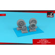 1/32 Sukhoj Su-25 Frogfoot wheels w/ weighted tyres & mudguard Scale 1:32 Armory Models AR AW32017