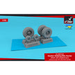 1/32 H.S. Harrier GR.1/GR.3/FRS.1/AV-8A wheels w/ weighted tyres (for Revell, universal)  Scale 1:32 Armory Models AR AW32404