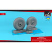 1/32 Avro Lancaster wheels mid type w/ weighted tyres Scale 1:32 Armory Models AR AW32411
