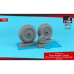 1/32 Avro Lancaster / Lincoln wheels late type w/ weighted tyres Scale 1:32 Armory Models AR AW32412