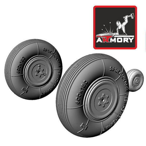 1/48 Yakovlev Yak-3 wheels Scale 1:48 Armory Models AR AW48004