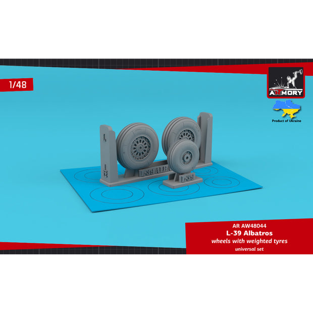 1/48 AERO L-39 Albatros wheels w/ weighted tyres Scale 1:48 Armory Models AR AW48044