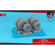 1/48 C-130 Hercules wheels w/ weighted tyres, mid type Scale 1:48 Armory Models AR AW48355