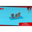 1/48 CH-21 Shawnee wheels w/ weighted tyres (for Italeri, Special Hobby)  Scale 1:48 Armory Models AR AW48358