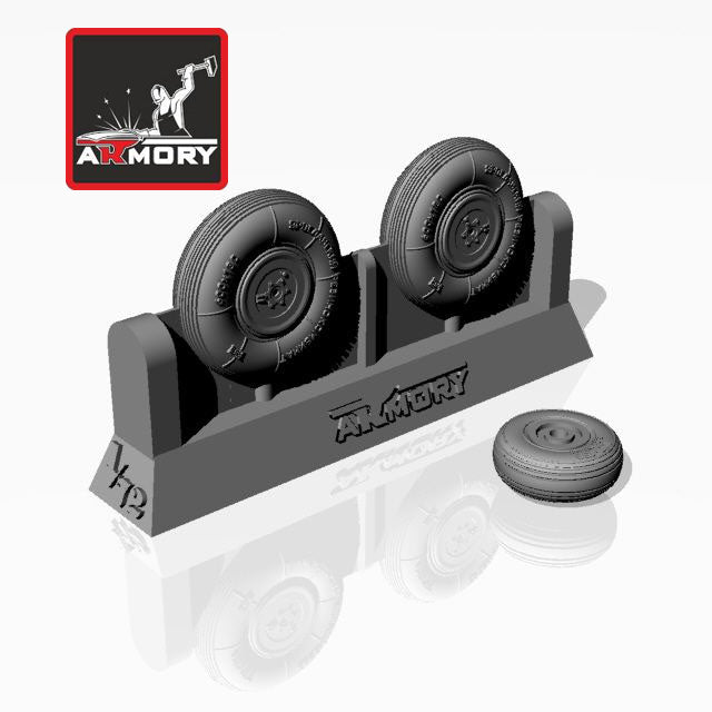1/72 Yakovlev Yak-17 wheels Scale 1:72 Armory Models AR AW72006
