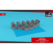 1/72 B-58 Hustler wheels w/ weighted tyres Scale 1:72 Armory Models AR AW72361