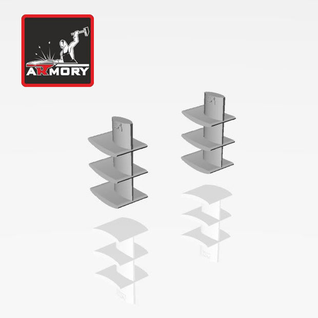 1/72 Mikoyan MiG-25 Foxbat intake air flow splitters Scale 1:72 Armory Models AR MA7207