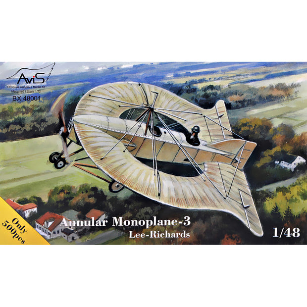 Lee-Richards Annular Monoplane - 3, Aircraft Model Kit Scale 1:48 Avis AV48001