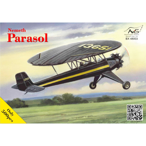 Nemeth Parasol, Aircraft Model Kit Scale 1:48 Avis AV48003
