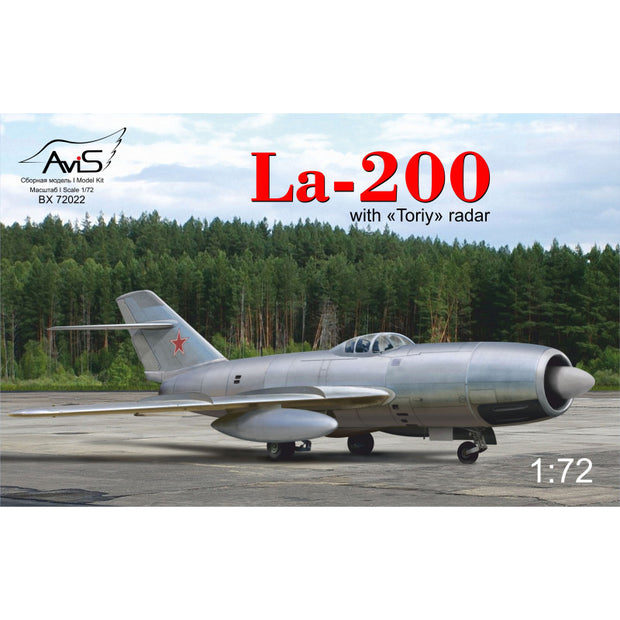 Lavochkin La-200 with "Toriy" radar, Aircraft Model Kit Scale 1:72 Avis AV72022