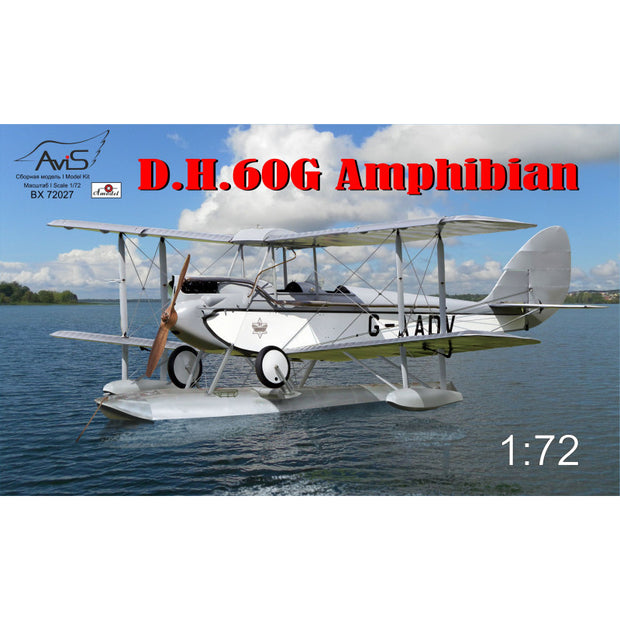 Biplane De Havilland DH-60G "Amphibian", Aircraft Model Kit Scale 1:72 Avis AV72027