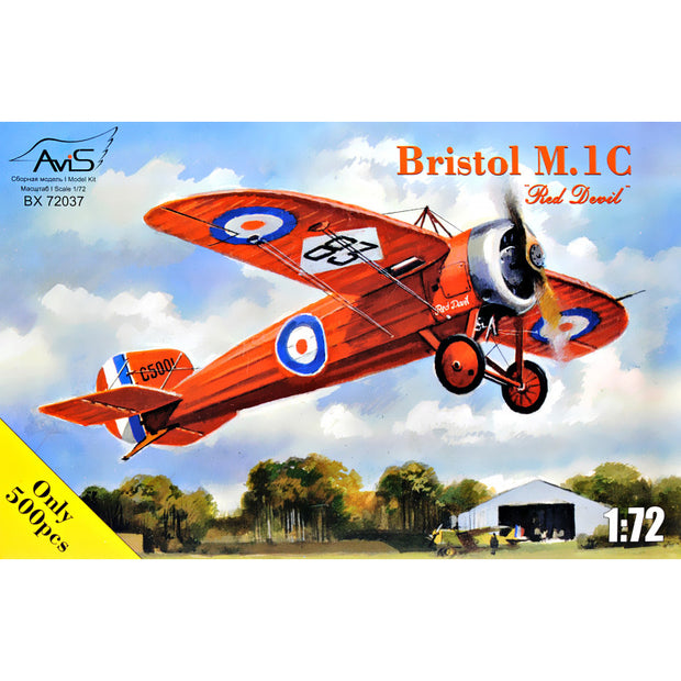 Fighter Bristol M,1C "Red Devil", Aircraft Model Kit Scale 1:72 Avis AV72037