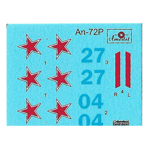 Antonov An-72P Scale 1:144 Amodel AMO1420 Plastic Airplane Model Kit