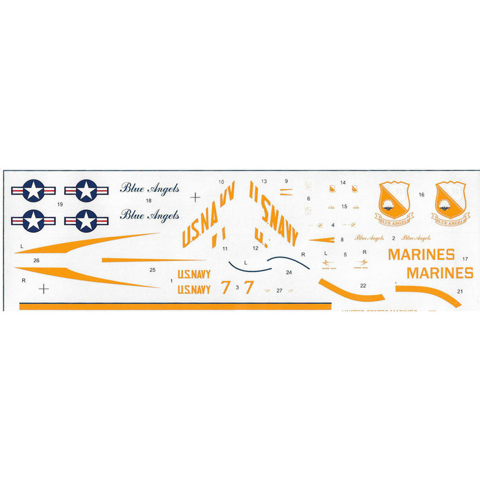 C-130&F4J 'Blue Angel' Aerobatic team Scale 1:144 Amodel AMO1425 Scale Airplane Model Kit