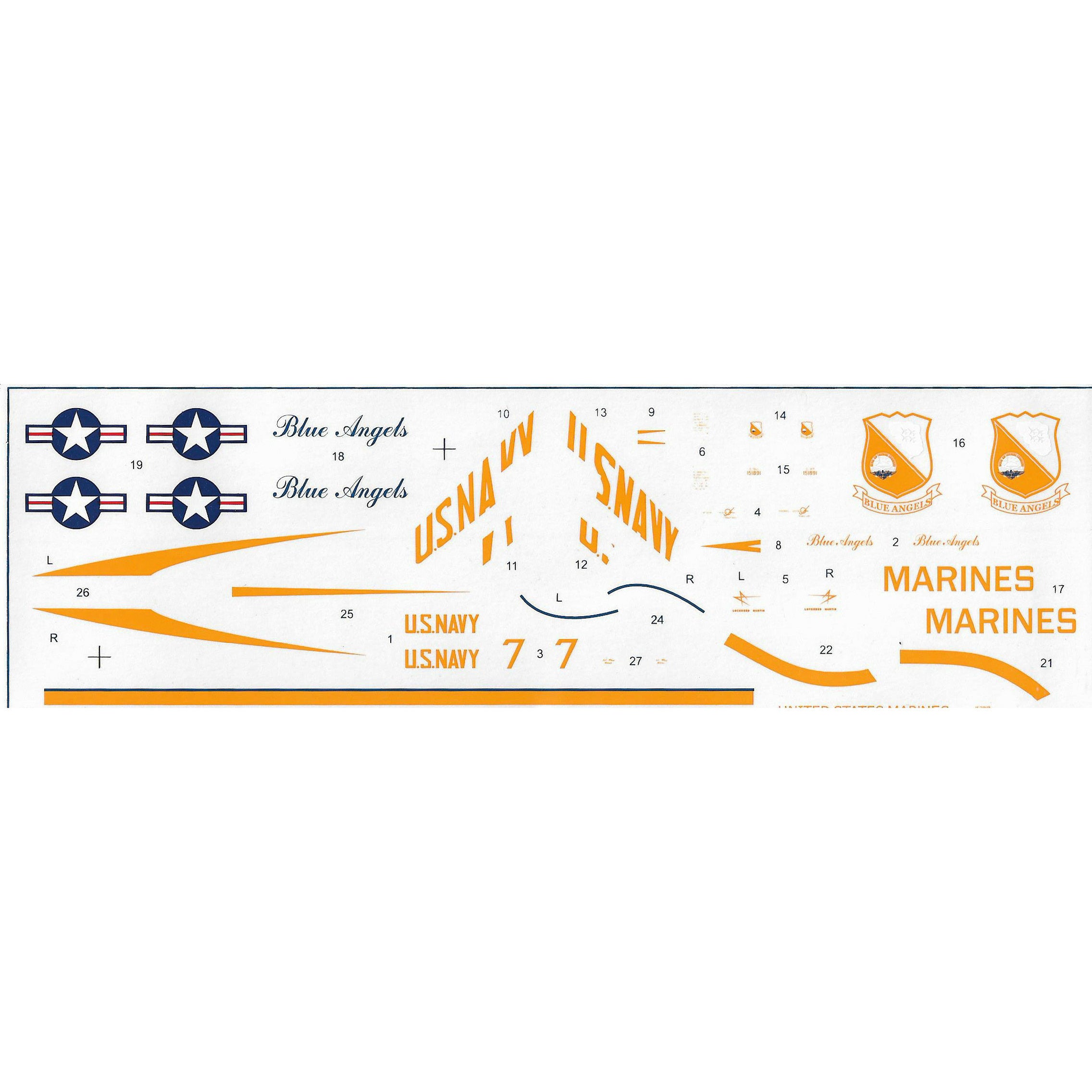 C-130&F4J 'Blue Angel' Aerobatic team Scale 1:144 Amodel AMO1425 Scale Airplane Model Kit
