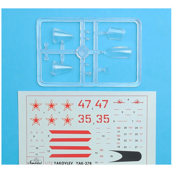 Yak-27R Soviet interceptor Scale 1:72 Amodel AMO72111 Plastic Airplane Model Kit