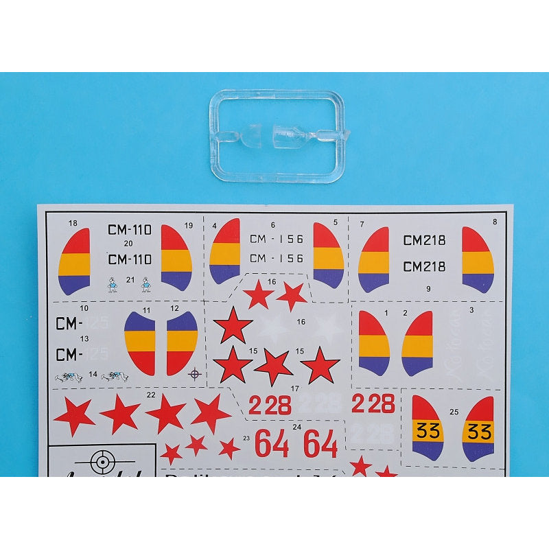 I-16 type 5/6 Soviet fighter Scale 1:72 Amodel AMO72124 Plastic Airplane Model Kit