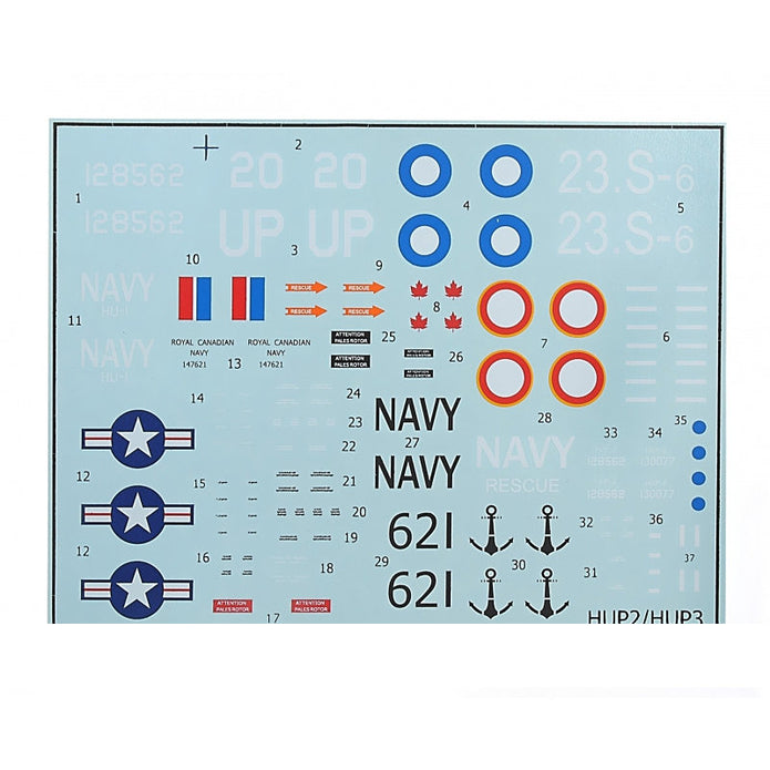 HUP-2/HUP-3 USAF helicopter Scale 1:72 Amodel AMO72137 Plastic Helicopter Model Kit