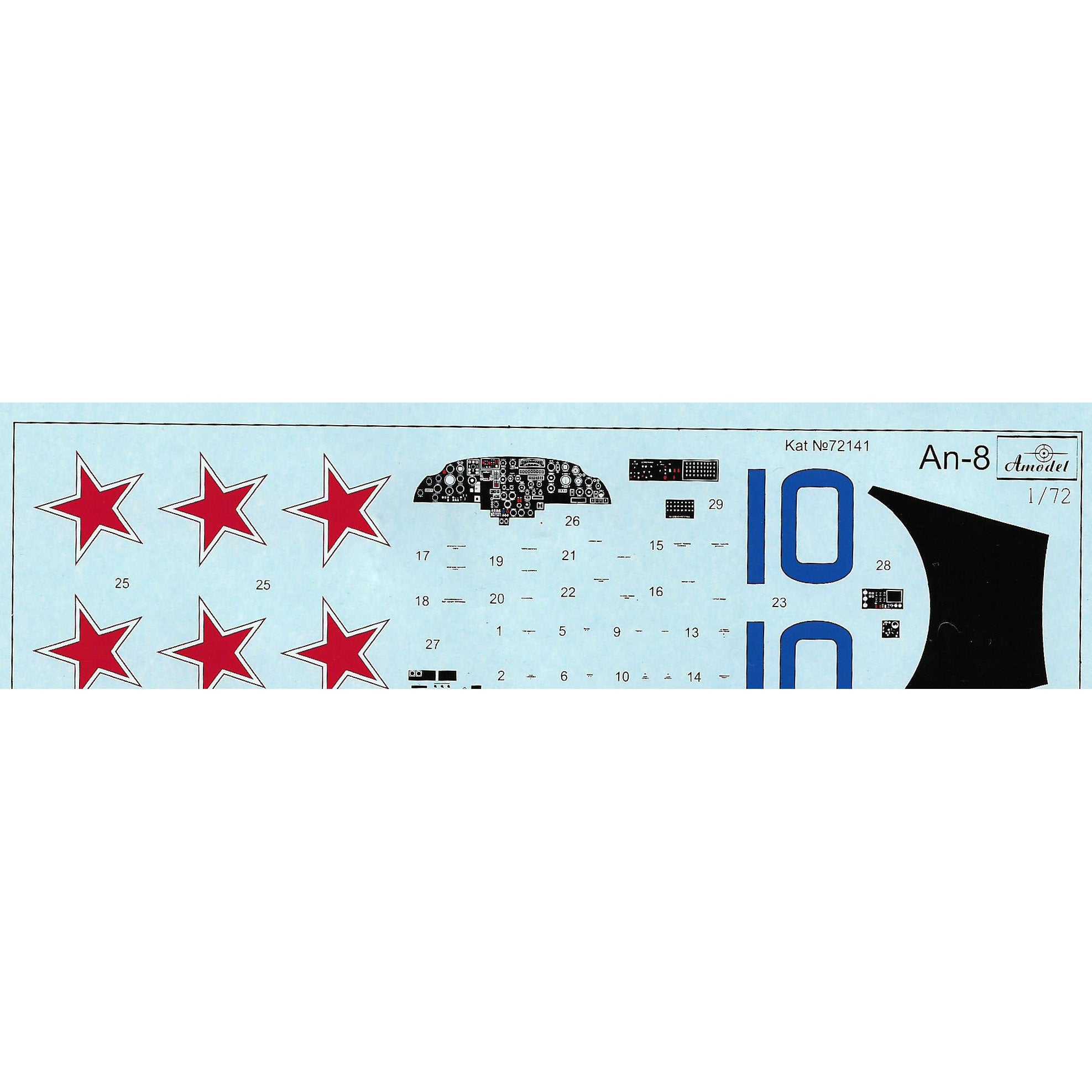 Antonov An-8 Scale 1:72 Amodel AMO72141-01 Scale Airplane Model Kit
