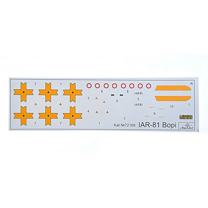 IAR-81 'Bopi' Romanian fighter Scale 1:72 Amodel AMO72169 Plastic Airplane Model Kit