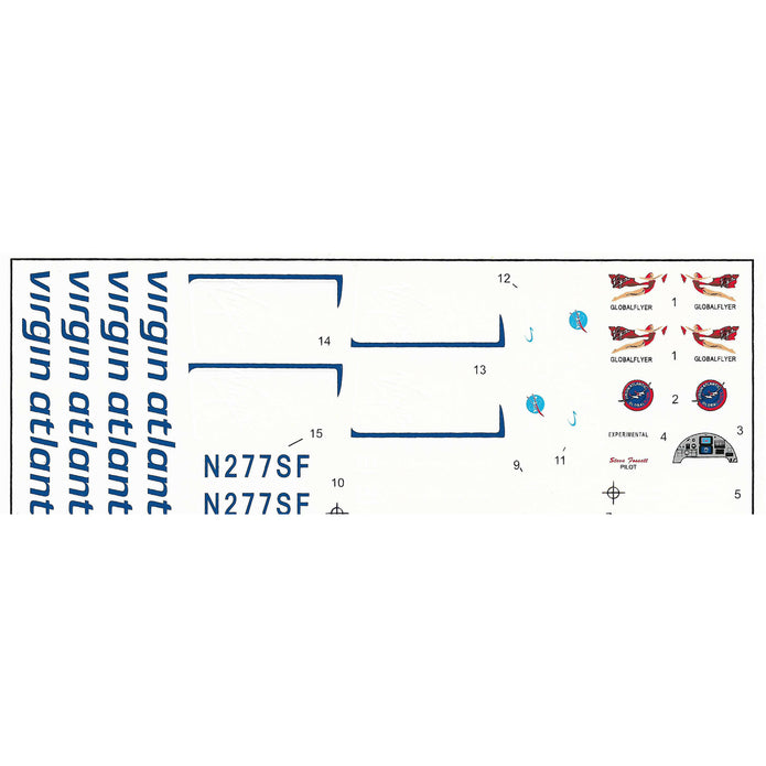 Virgin Atlantic Global Flyer Scale 1:72 Amodel AMO72189 Plastic Airplane Model Kit