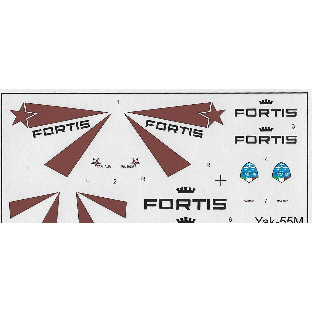 Yak-55M 'FORTIS' Scale 1:72 Amodel AMO72205 Plastic Airplane Model Kit