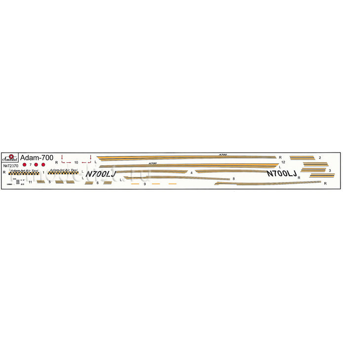 Adam A700 US civil aircraft Scale 1:72 Amodel AMO72370 Plastic Airplane Model Kit