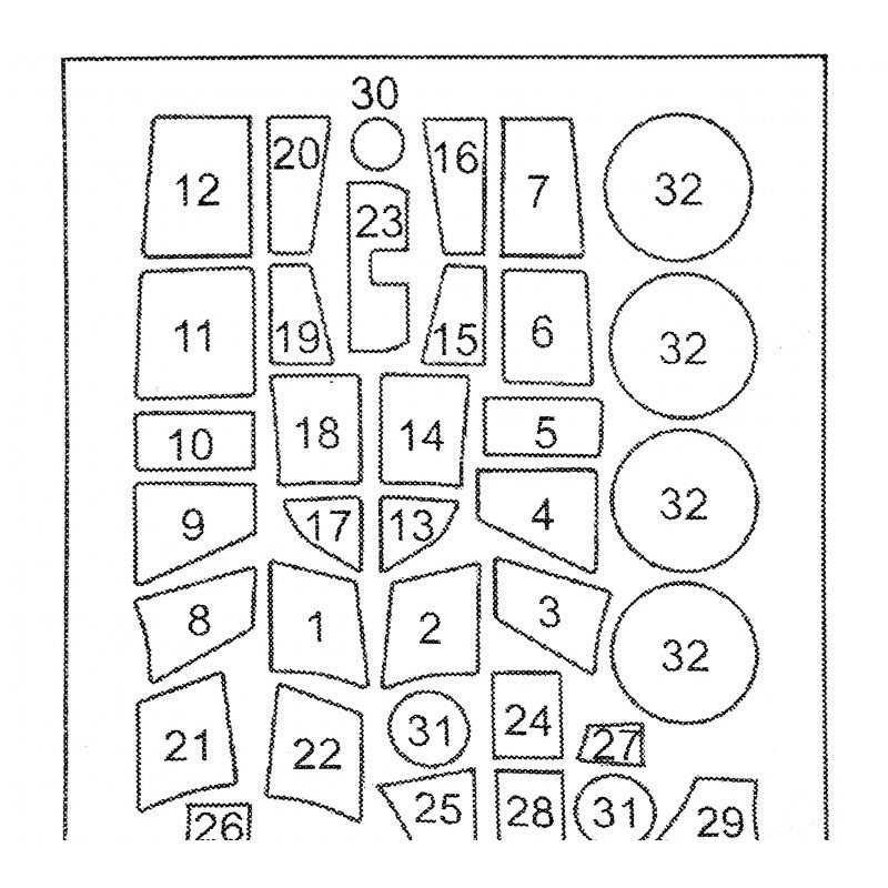 Painting Masks for model Do-217N-1 (for ICM) Scale 1:48 DAN Models MS480001