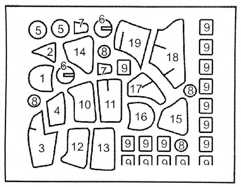 Painting Masks for helicopter Mi-24 V/VP/P Mi-35 (for Zvezda 7293,7276,7315) Scale 1:72 DAN Models MS 720002