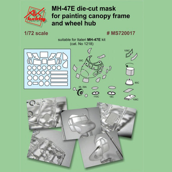 Painting Masks for model MH-47E (for Italeri) Scale 1:72 DAN Models MS720017