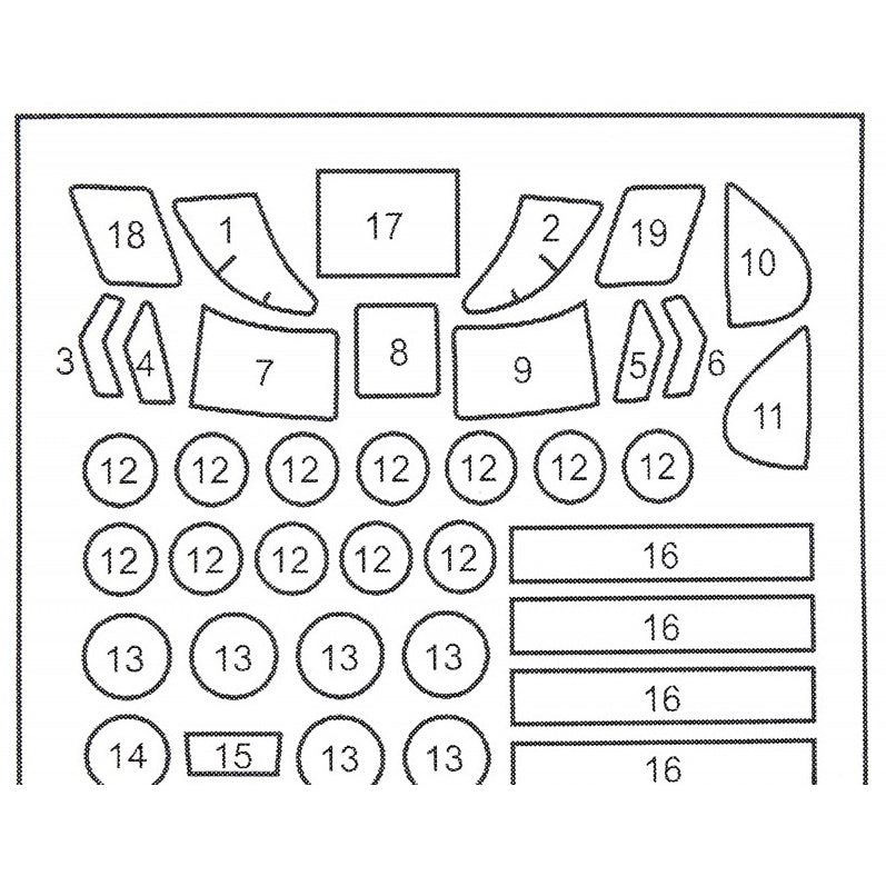 Painting Masks for model MH-47E (for Italeri) Scale 1:72 DAN Models MS720017