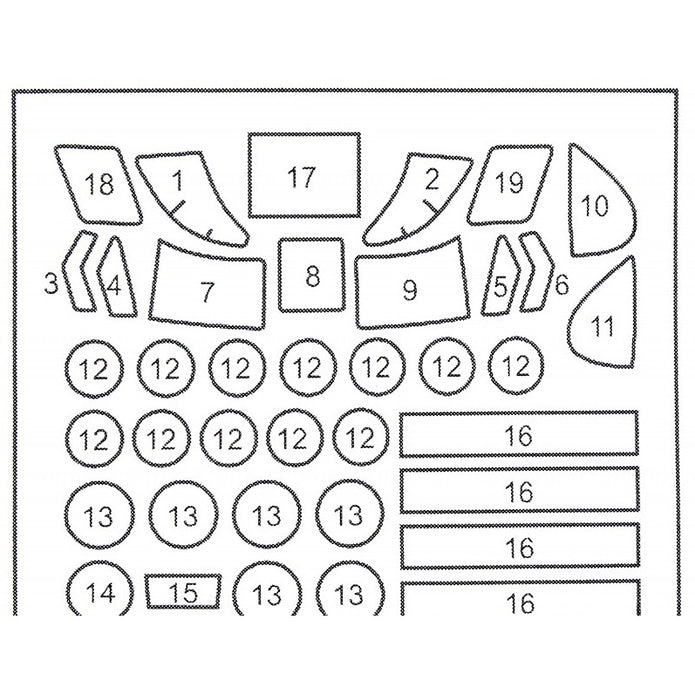 Painting Masks for model MH-47E (for Italeri) Scale 1:72 DAN Models MS720017