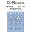 Painting Masks for Tu-154 aircraft model (for Zvezda 7004) Scale 1:144 DAN Models DM 144102