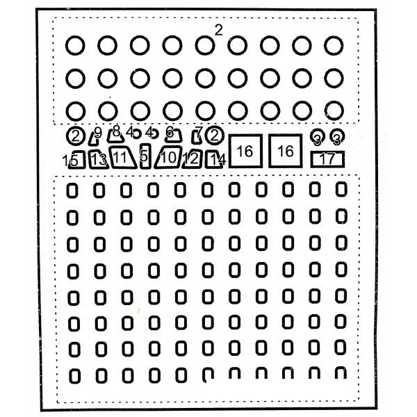 Painting Masks for Tu-154 aircraft model (for Zvezda 7004) Scale 1:144 DAN Models DM 144102