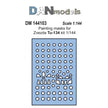 Painting Masks for Tu-134 aircraft model (for Zvezda 7007) Scale 1:144 DAN Models DM 144103