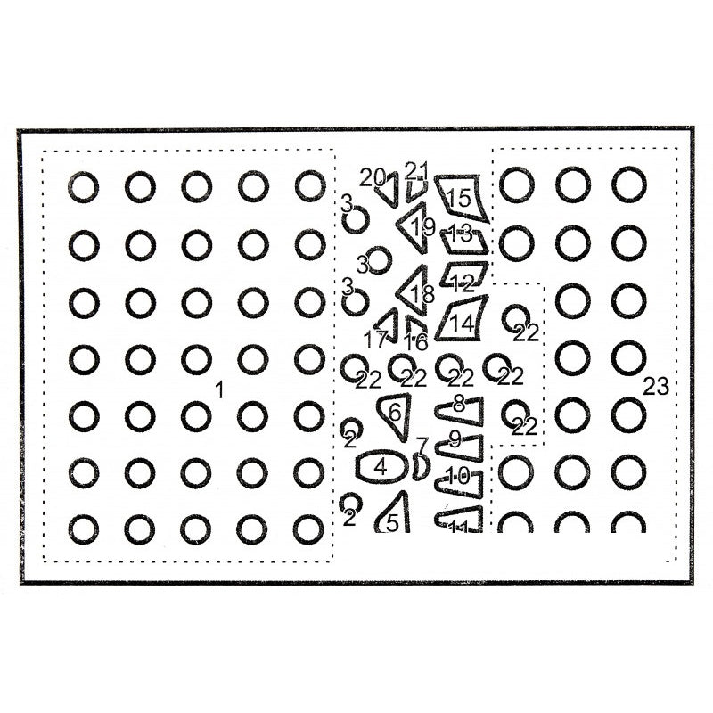 Painting Masks for Tu-134 aircraft model (for Zvezda 7007) Scale 1:144 DAN Models DM 144103