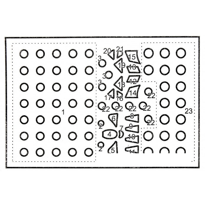 Painting Masks for Tu-134 aircraft model (for Zvezda 7007) Scale 1:144 DAN Models DM 144103