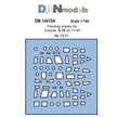 Painting Masks for the IL-76 aircraft model (for Zvezda 7011) Scale 1:144 DAN Models DM 144104
