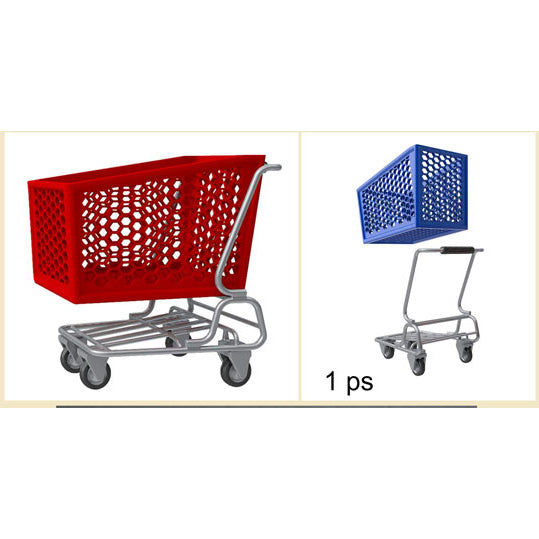 Material for dioramas. Shopping cart. Set 1 pc. Resin. 3D printing Scale 1:24 DAN Models DM 24002