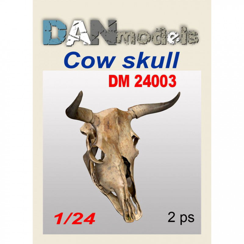 Material for dioramas. Cow skull. Set 2 pcs. Resin. 3D printing Scale 1:24 DAN Models DM 24003