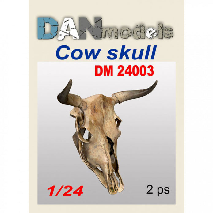 Material for dioramas. Cow skull. Set 2 pcs. Resin. 3D printing Scale 1:24 DAN Models DM 24003