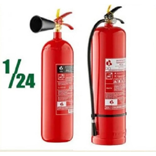 Set of fire extinguishers in assortment. 6 pcs. resin + decal Scale 1:24 DAN Models DM 24005