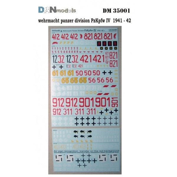 Tank divisions of the Wehrmacht T-4 1941-42 Scale 1:35 DAN Models DM 35001