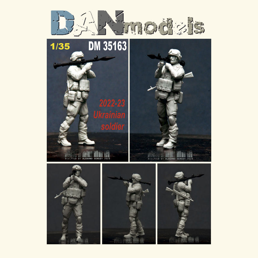 2023 Ukraine. War with Mordor. Ukrainian soldier with a grenade launcher. set №14 - 1 figure (resin) Scale 1:35 DAN Models DM 35163