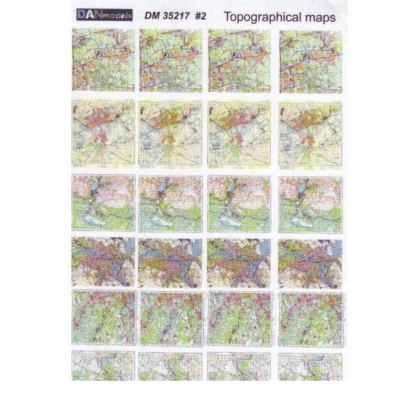 Topographic maps & topographic maps of the ATO zone. Ukraine 2015 Scale 1:35 DAN Models DM 35217