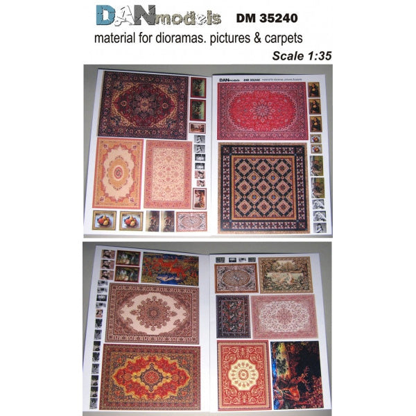 Material for dioramas - carpets. Paintings. (on cardboard) part 1 Scale 1:35 DAN Models DM 35240