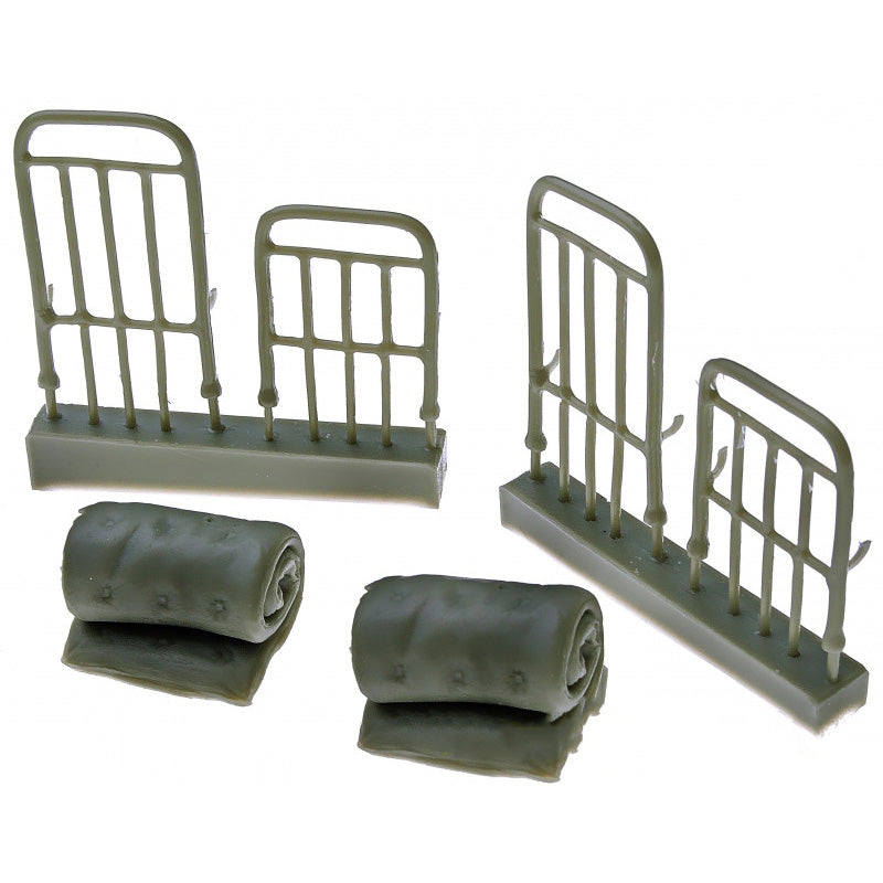 Army bed and mattress Set of 2 pcs. material - resin, photo-etched. Scale 1:35 DAN Models DM 35249